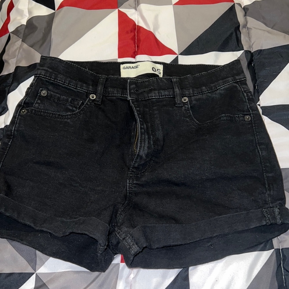 Black garage jean shorts SIZE 5